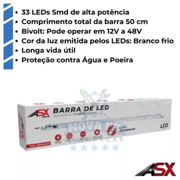 Barra Alumínio 33 Led - 50 CM - Bivolt - ASX - Image 4