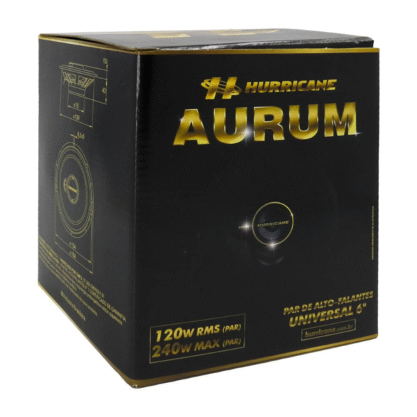 Kit Alto Falante Hurricane Triaxial Aurum 120W RMS (par) - Image 5