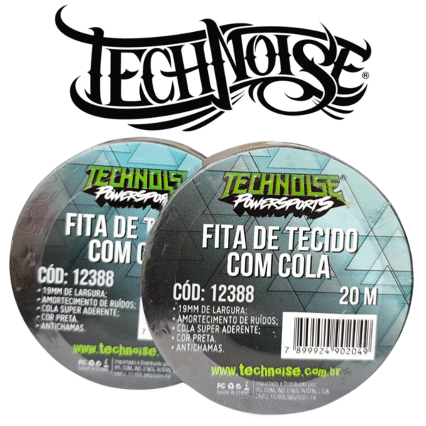 FITA DE TECIDO - TECHOISE - COM COLA - EV SERIES - 20M (PACOTE COM 1 PECA) - Image 2