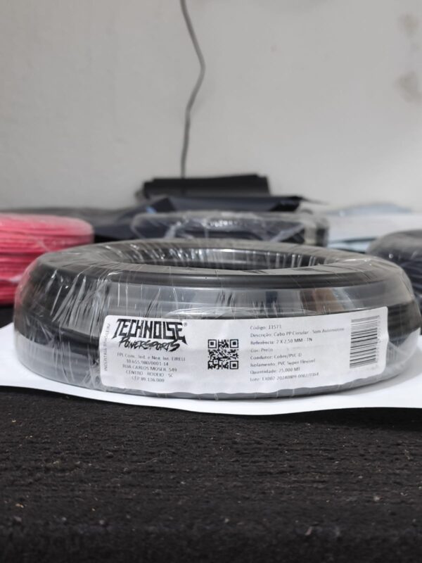 CABO PP CIRCULAR - TN - 2 X 1,50 MM2 - SOM AUTOMOTIVO - PT (METRO) - OC: - ITEM: - CODIGO: