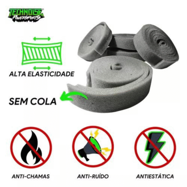 ESPUMA PARA CHICOTES - 10 ROLOS 2M SEM COLA - TECHNOISE - Image 6