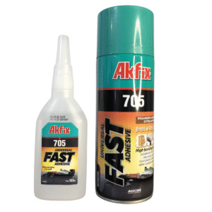 Conjunto Cola Cianocrilato de Alta Viscosidade + Ativador, KIT MDF - (125g-400ml)