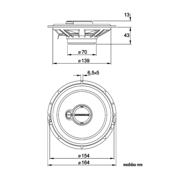 Kit Alto Falante Hurricane Triaxial Aurum 120W RMS (par) - Image 4