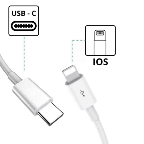 Cabo USB-C Para Lightning Iphone 1M - Image 2