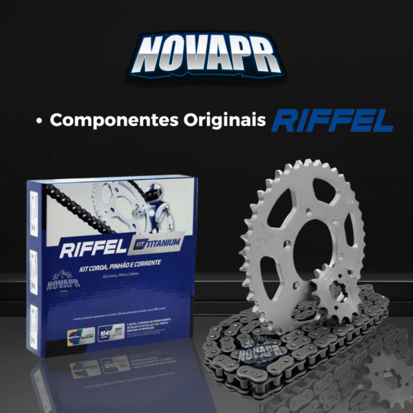 KIT XTZ 150 CROSSER (14-24) 41Z X 14Z C/ CORRENTE 428H X 122L - TITANIUM (1045) - Image 5