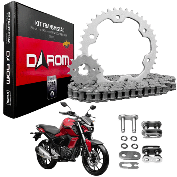 KIT TRANSMISSAO DAROM  COM RETENTOR FZ15 2023/ - Image 2