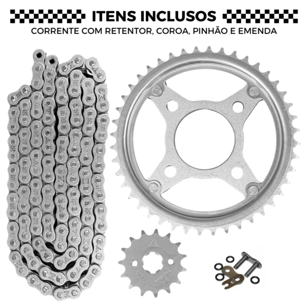 KIT TRANSMISSAO DAROM  COM RETENTOR CG 160 15/ - Image 5