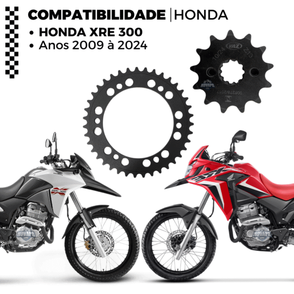 KIT DE RELACAO TRANSMISSAO COMPLETO XTREME H03974X XRE 300 - Image 2