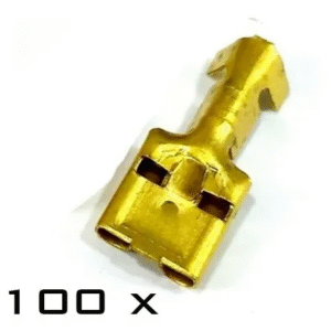 Terminal Encaixe Fêmea 6,3MM C/Trava (100 Unidades ) - ALF