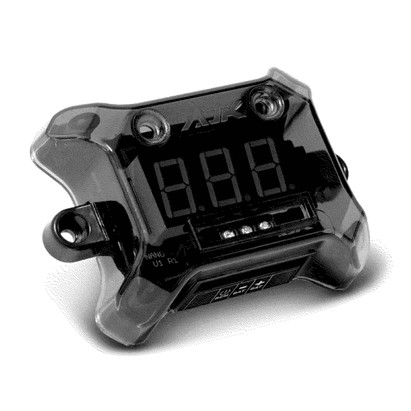 Voltímetro Digital Nano Black Alta e Baixa Voltagem 12V 24V
