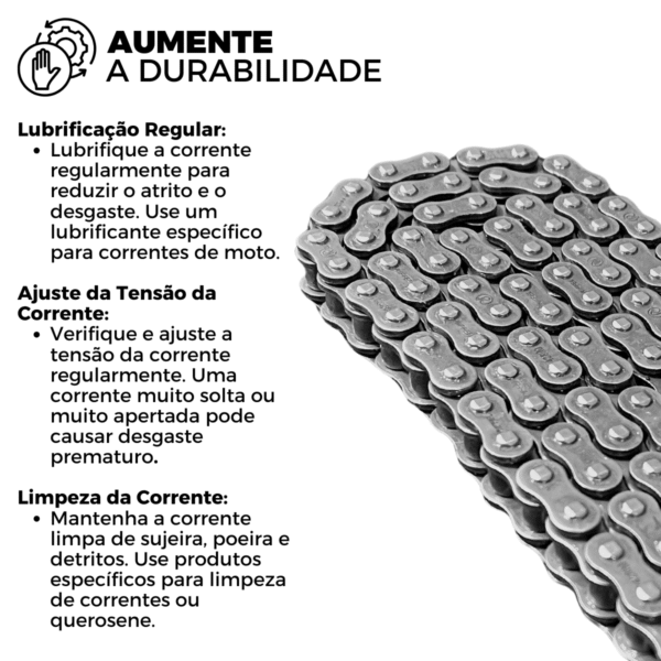 KIT CG 160 [TITAN/FAN/START/CARGO] (16-24) / CG 150 [START/CARGO/TITAN/FAN] (04-16) 44Z (C/ ANEL) X 15Z C/ CORRENTE O-RI - Image 6