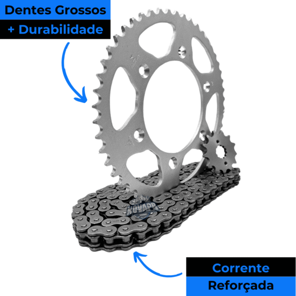 KIT TRANSMISSAO DAROM  COM RETENTOR CRF 230 - Imagem 6