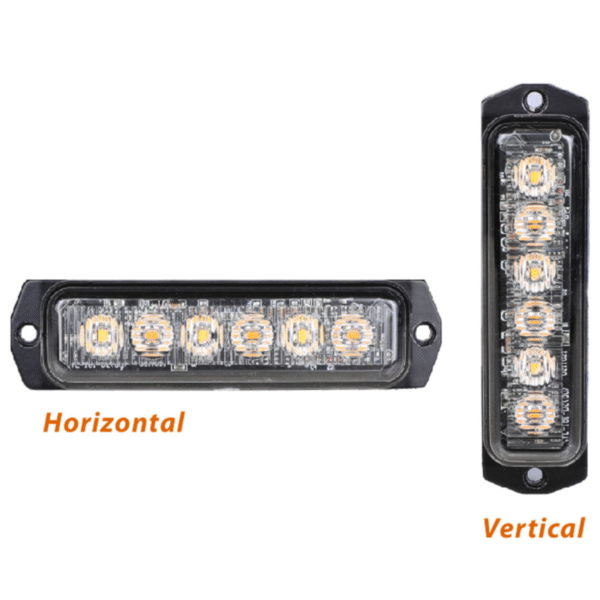 Mini Strobo 12 cm - 12-24v - Ambar - YL - Imagem 3