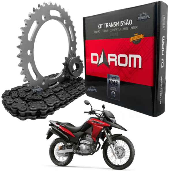 KIT TRANSMISSAO DAROM  COM RETENTOR XRE 300 09/