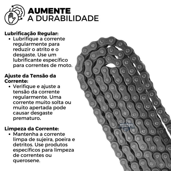 KIT CG 150 [START/CARGO/FAN/TITAN] (04-16) 43Z X 16Z C/ CORRENTE 428HO X 118L C/ANEL - TOP (1045) - Image 5