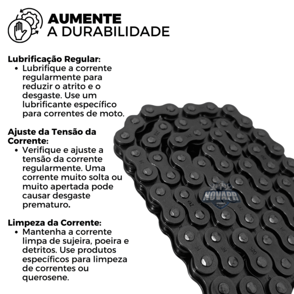 KIT DE RELACAO TRANSMISSAO COMPLETO XTREME H04001X CB500R 500F - Image 5
