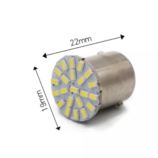 Lampada led 1 polo 22 smd 1206 branco 12V - Imagem 2
