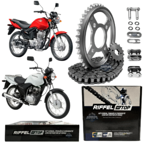 KIT CG 125 [CARGO/FAN] (09-13) 43Z X 14Z C/ CORRENTE O-RING 428HO X 116L C/ANEL - TOP (1045)