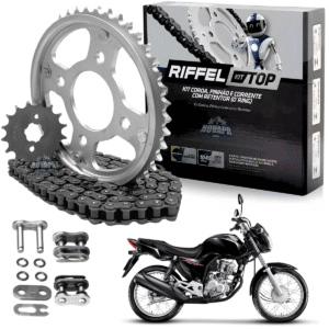 KIT CG 150 [START/CARGO/FAN/TITAN] (04-16) 43Z X 16Z C/ CORRENTE 428HO X 118L C/ANEL - TOP (1045)