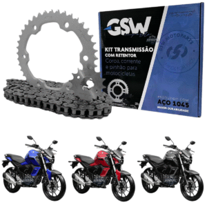 GSW077R KIT COROA/PINHAO/CORR. FZ15 2023 COM RETENTOR
