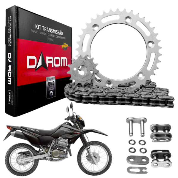 KIT TRANSMISSAO DAROM  COM RETENTOR XR 250 TORNADO