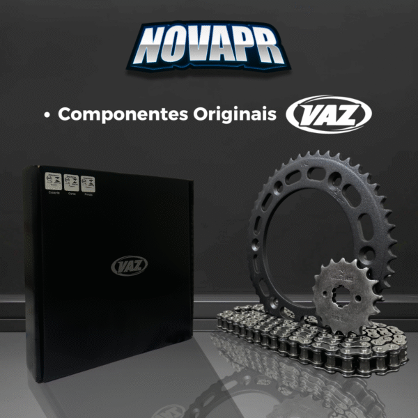 KIT DE RELACAO TRANSMISSAO COMPLETO XTREME H03977X NXR BROS 150 - Imagem 8