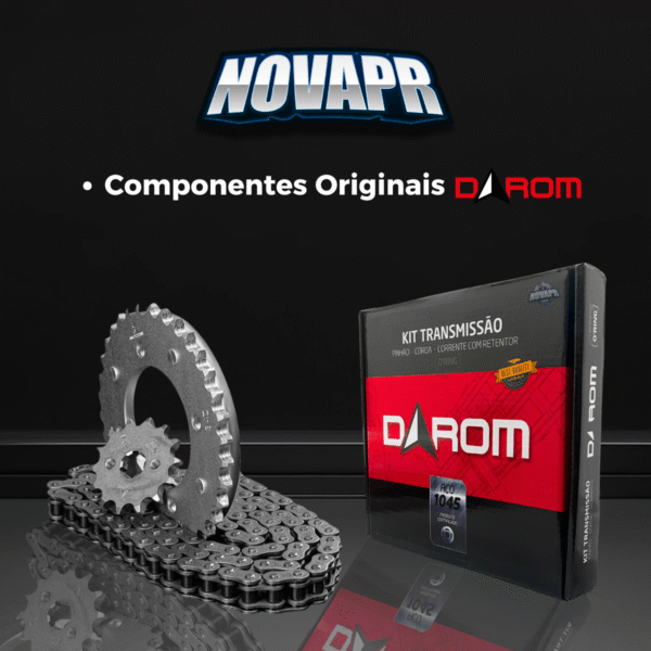 KIT TRANSMISSAO DAROM  COM RETENTOR POP 110 I 15/ - Imagem 6
