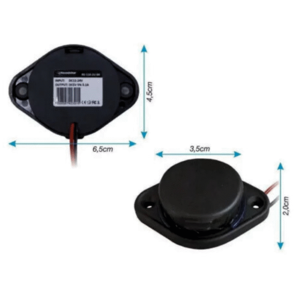 TOMADA VEICULAR 2 USB - SOBREPOR BIVOLT - ASX - Imagem 3