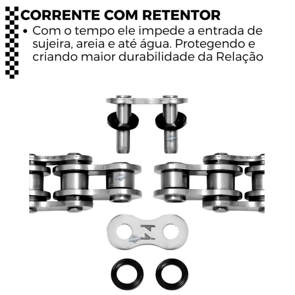 GSW065R KIT COROA/PINHAO/CORR. CRF 250 F C/ RETENTOR - Image 6