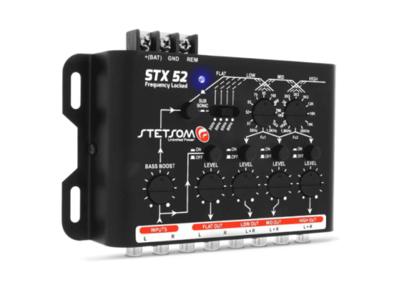 Crossover Eletrônico Stx52 4 Vias Frequency Locked Stetsom