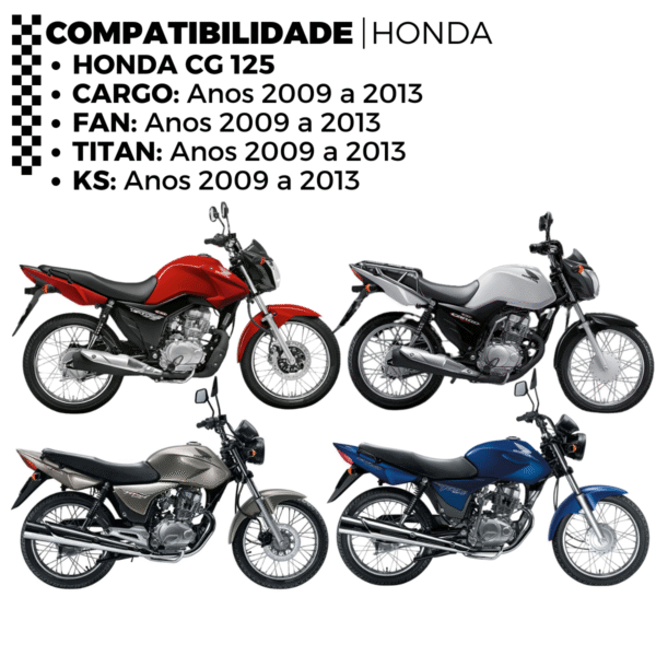 KIT CG 125 [CARGO/FAN] (09-13) 43Z X 14Z C/CORRENTE 428H X 116L C/ANEL - TITANIUM - 1045 - Image 3