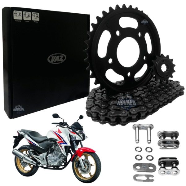 KIT DE RELACAO TRANSMISSAO COMPLETO XTREME H03971X CB300 300R