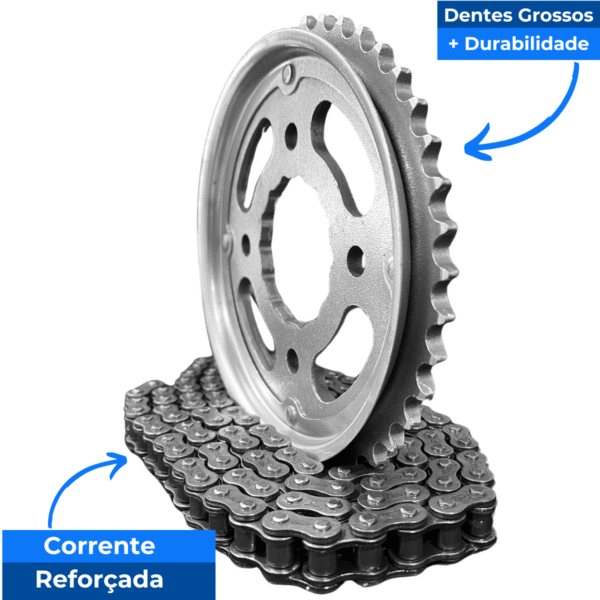 KIT DE RELACAO TRANSMISSAO COMPLETO XTREME STANDARD CG 150 H03673XS - Image 7
