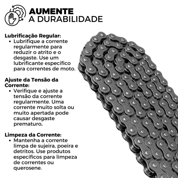 KIT DE RELACAO TRANSMISSAO COMPLETO XTREME H00079X CB 600F HORNET - Image 6