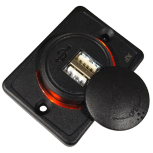 TOMADA VEICULAR 2 USB - QUADRADO 5V 3.1A