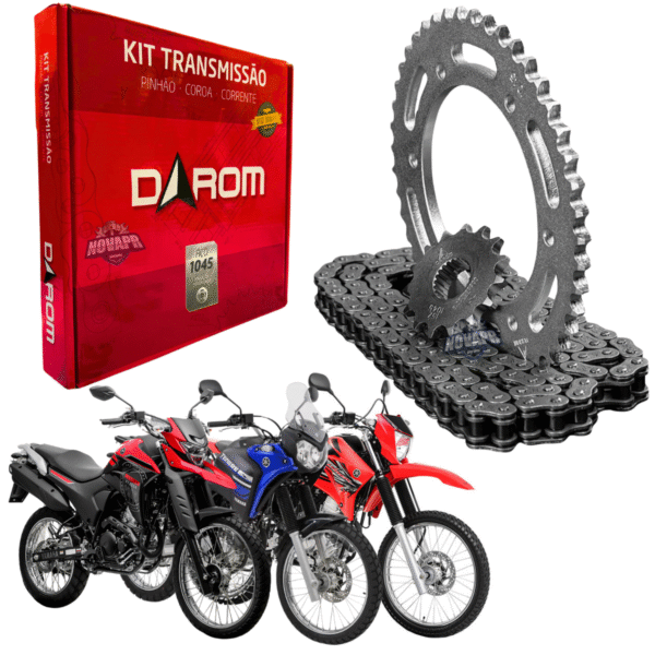 KIT TRANSMISSAO DAROM LANDER 250 09/ - XTZ 250 TENERE 11/