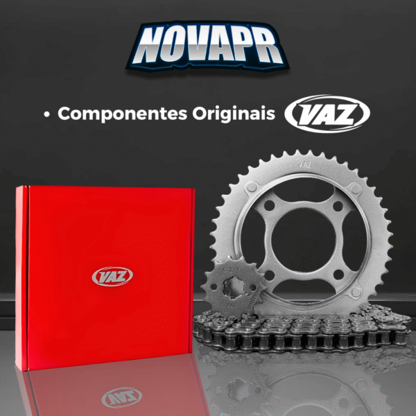 KIT DE RELACAO TRANSMISSAO COMPLETO XTREME STANDARD CG 125  H01190XS - Image 5