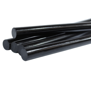 KIT 5 BASTÃO SILICONE PARA COLA QUENTE - NA COR PRETA