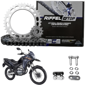 KIT XRE 300 (10-23) 39Z X 13Z C/ CORRENTE REMANCHADA O'RING 520HO X 104L - TOP (1045)