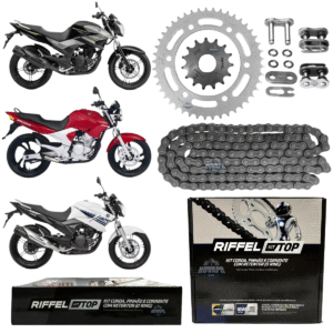 KIT YS 250 FAZER (05-17) 45Z X 15Z C/ CORRENTE O'RING 428HO X 132L - TOP (1045)