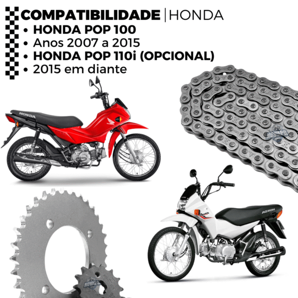 KIT TRANSMISSAO DAROM POP 100 07/15 - Image 3