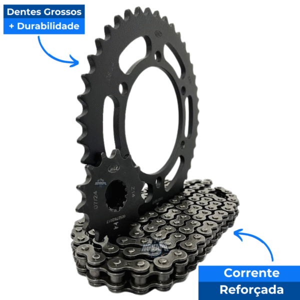 KIT DE RELACAO TRANSMISSAO COMPLETO XTREME Z300 NINJA 300 K02372X - Image 6