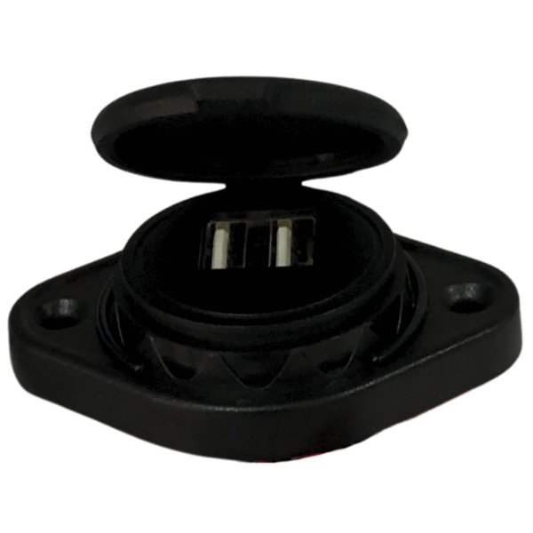 TOMADA VEICULAR 2 USB - SOBREPOR BIVOLT - ASX - Imagem 2