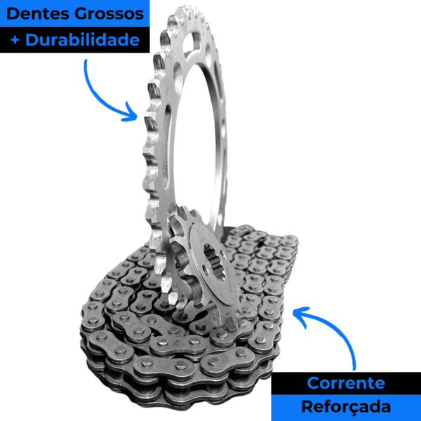KIT TRANSMISSAO DAROM  COM RETENTOR XR 250 TORNADO - Image 6