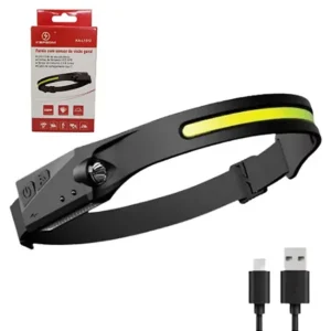LANTERNA DE CABEÇA KAPBOM USB