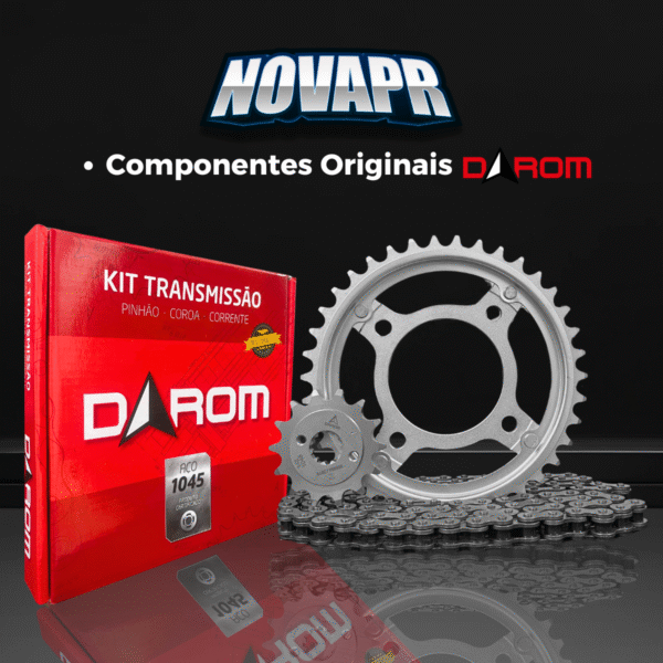 KIT TRANSMISSAO DAROM BROS 150 2003 ATÉ 2015 - Imagem 6