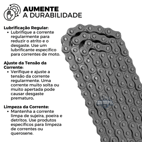 KIT YBR 125 [FACTOR] (00-16) 45Z X 14Z C/CORRENTE 428H X 118L - TITANIUM - 1045 - Image 4