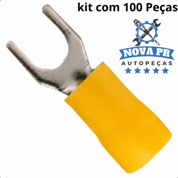 Terminal Garfo Amarelo (c/ 100) - Seven Parts - Imagem 2