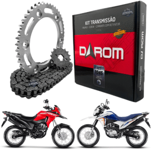 KIT TRANSMISSAO DAROM  COM RETENTOR BROS 160 - XRE 190