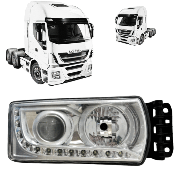 Farol Principal Led Compatível Com Iveco Stralis Hi-way - Ld